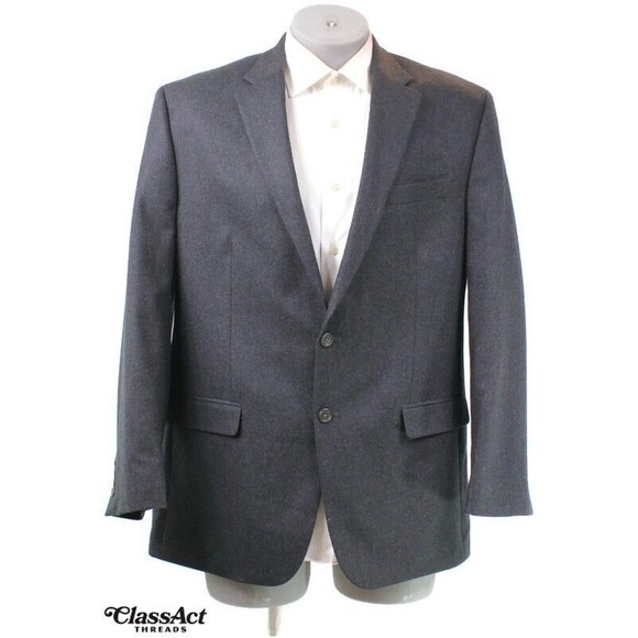 Lauren Ralph Lauren Cashmere Wool Blazer Sport Coat 2 Btn 44L - Picture 1 of 9